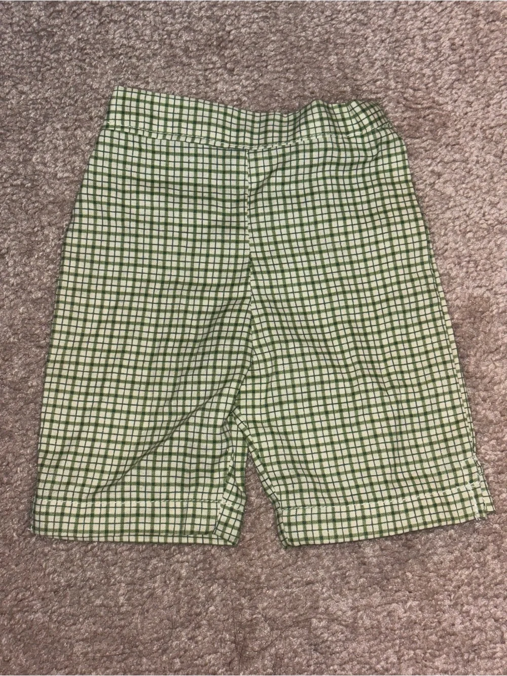 Green Plaid Pants for 18-inch Doll